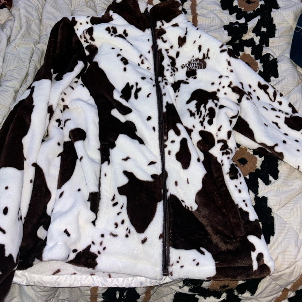 Cow Print North Face Jacket